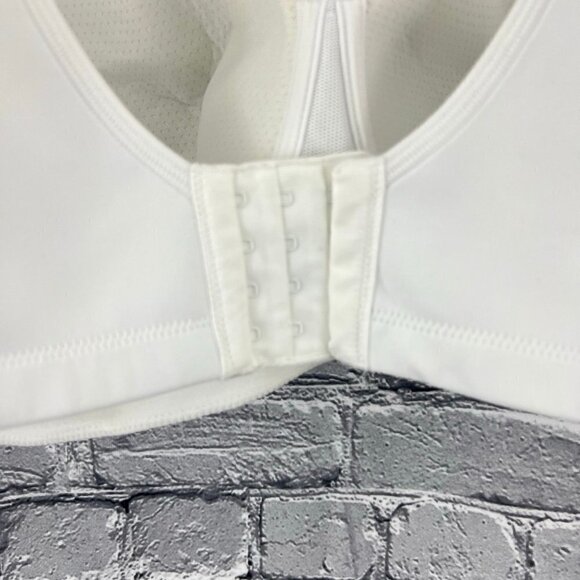 Vanity Fair Mid-Impact Wire-Free Sports Bra 716500 White New - Picture 6 of 7